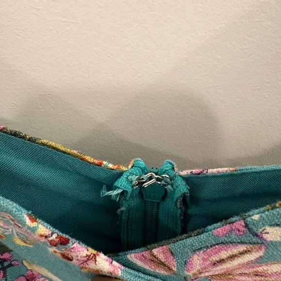 Lush Floral Linen Blend Mini Dress Size Medium - Picture 6 of 9